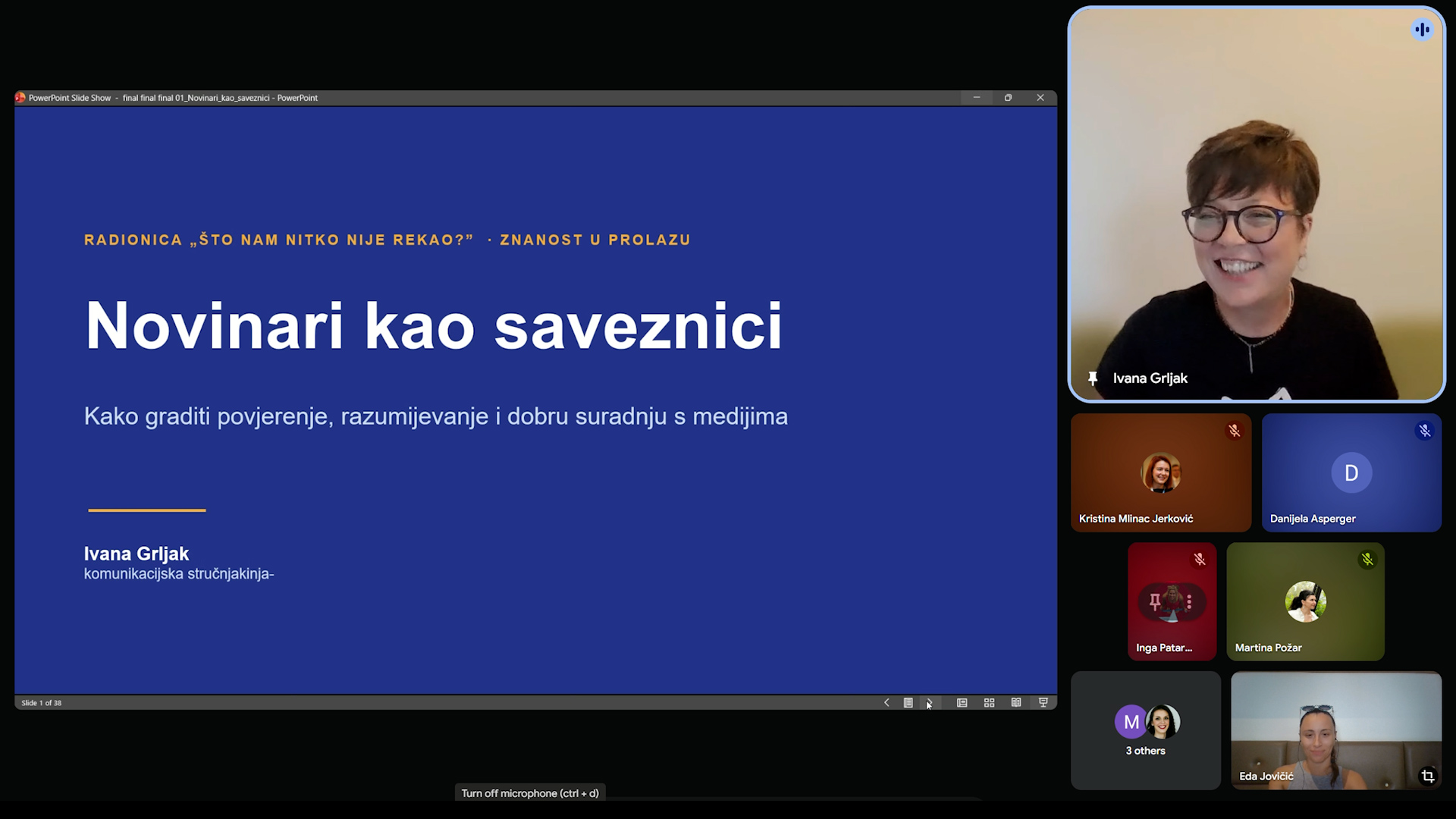 Kad znanost i mediji surađuju: druga radionica iz ciklusa „Što nam nitko nije rekao”